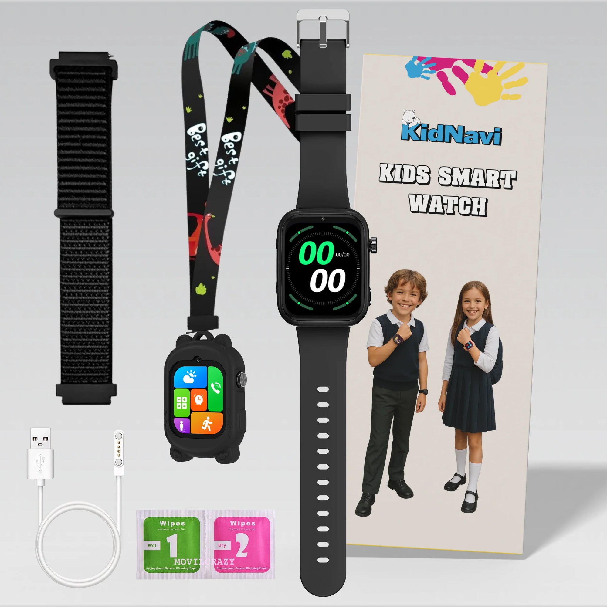 KidNavi™ KN24 – Kids Smart Watch with GPS & 4G Calling