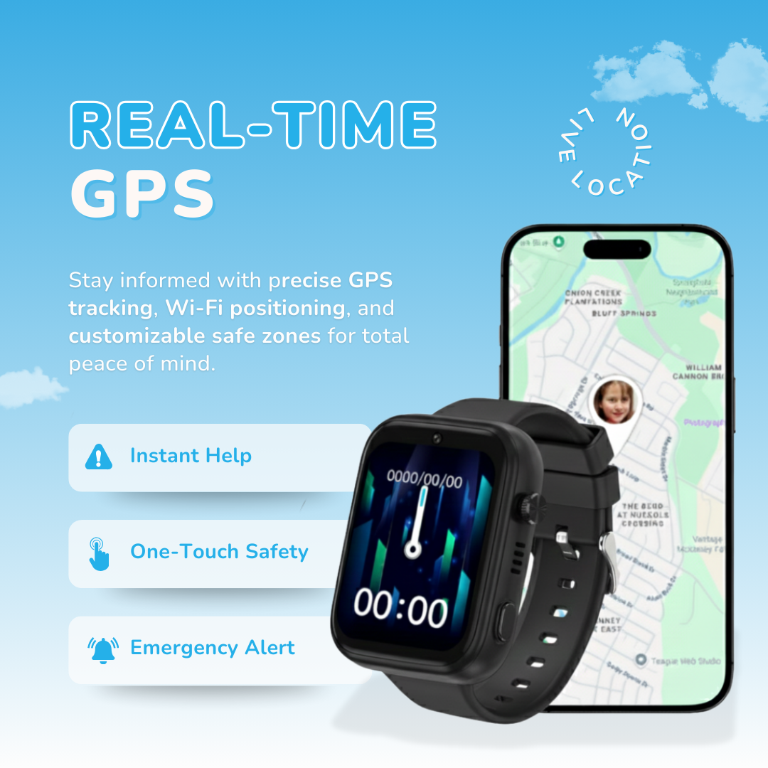 KidNavi™ KN24 – Kids Smart Watch with GPS & 4G Calling