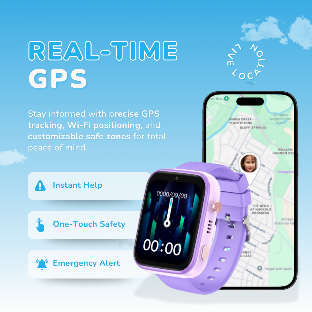 KidNavi™ KN24 – Kids Smart Watch with GPS & 4G Calling