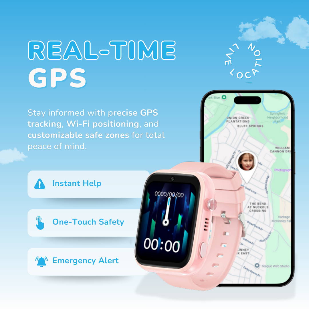 KidNavi™ KN24 – Kids Smart Watch with GPS & 4G Calling