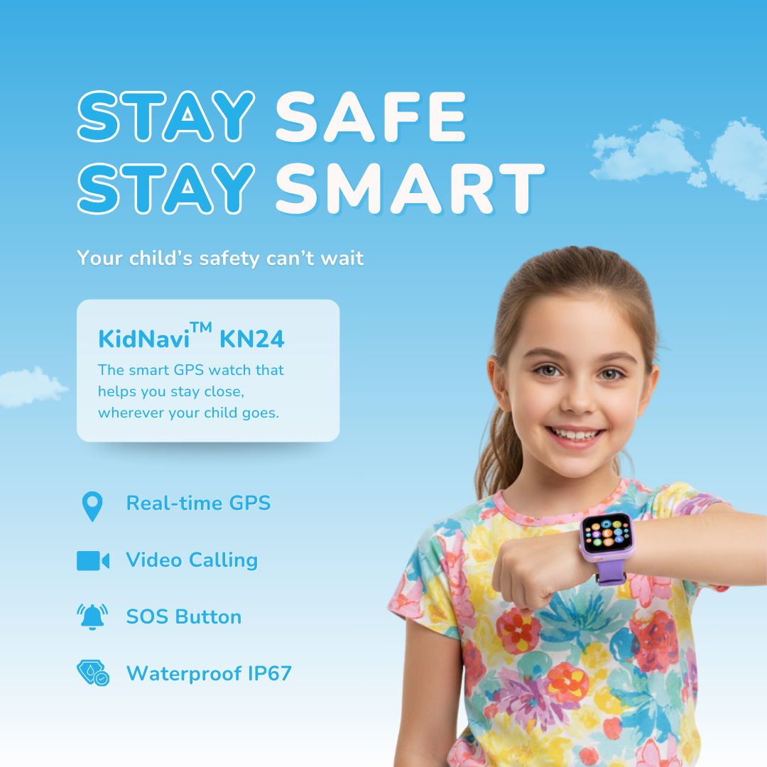 KidNavi™ KN24 – Kids Smart Watch with GPS & 4G Calling